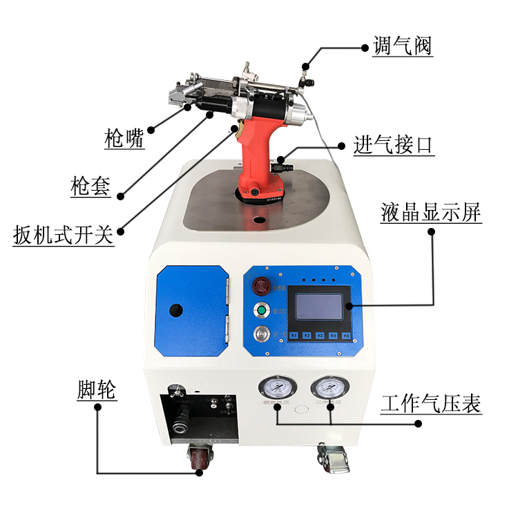 飛效自動拉釘機(jī)飛效自動拉鉚機(jī) 飛效自動鉚釘機(jī) 飛效自動抽芯鉚釘機(jī) 結(jié)構(gòu)圖